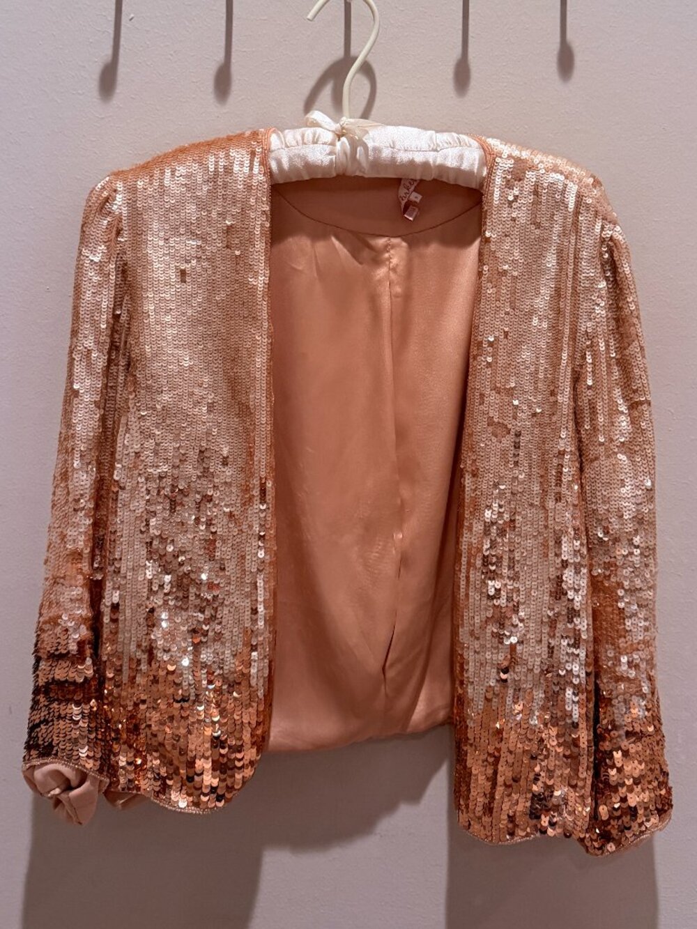 Parker Rose Gold Ombré Sequin Jacket